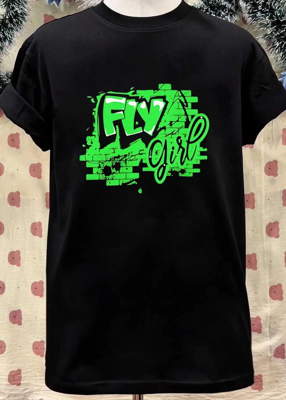 Fly Girl Graffiti Street Art T-Shirt
