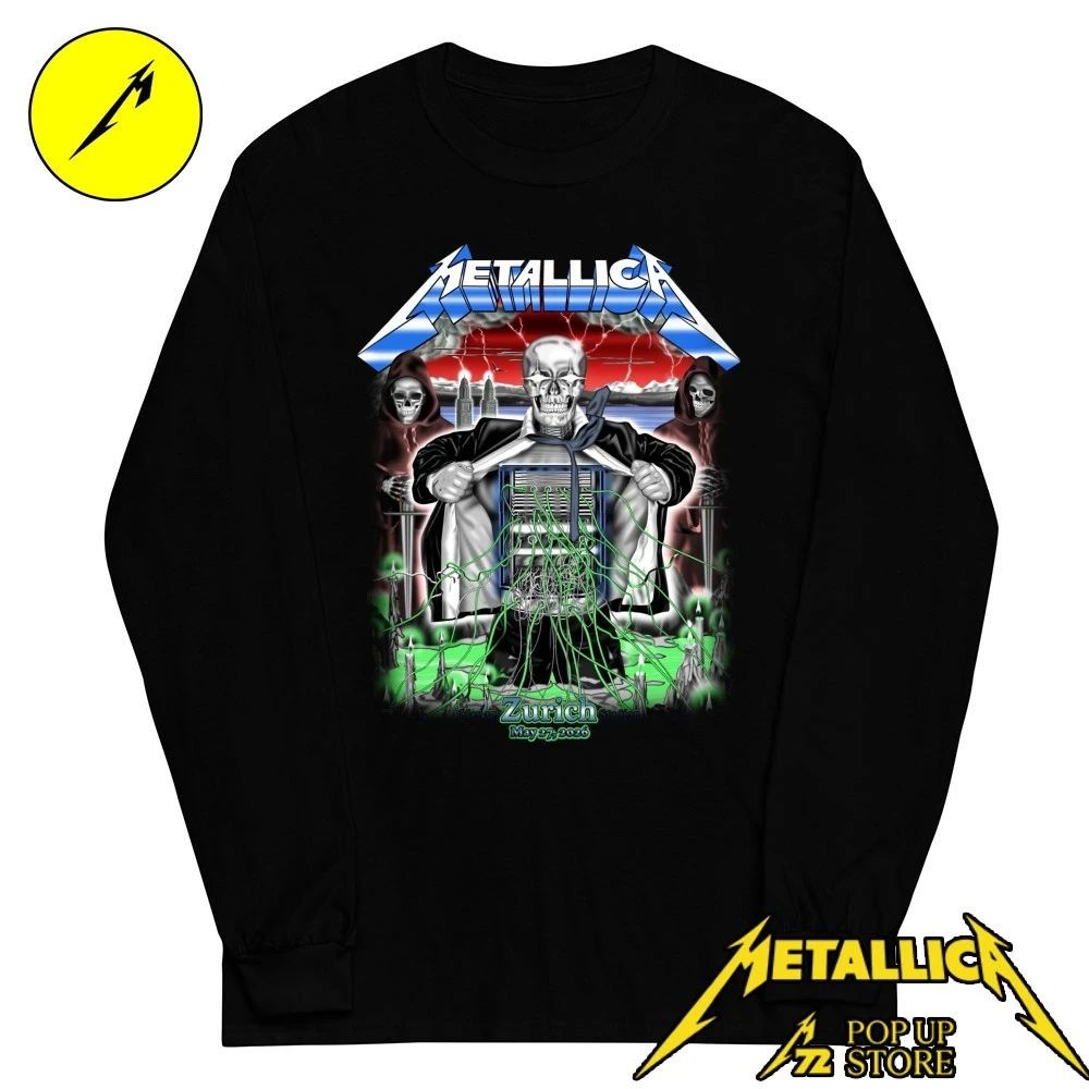 Metallica Zurich T-Shirt May 27 at Stadion Letzigrund Switzerland M72 World Tour 2026
