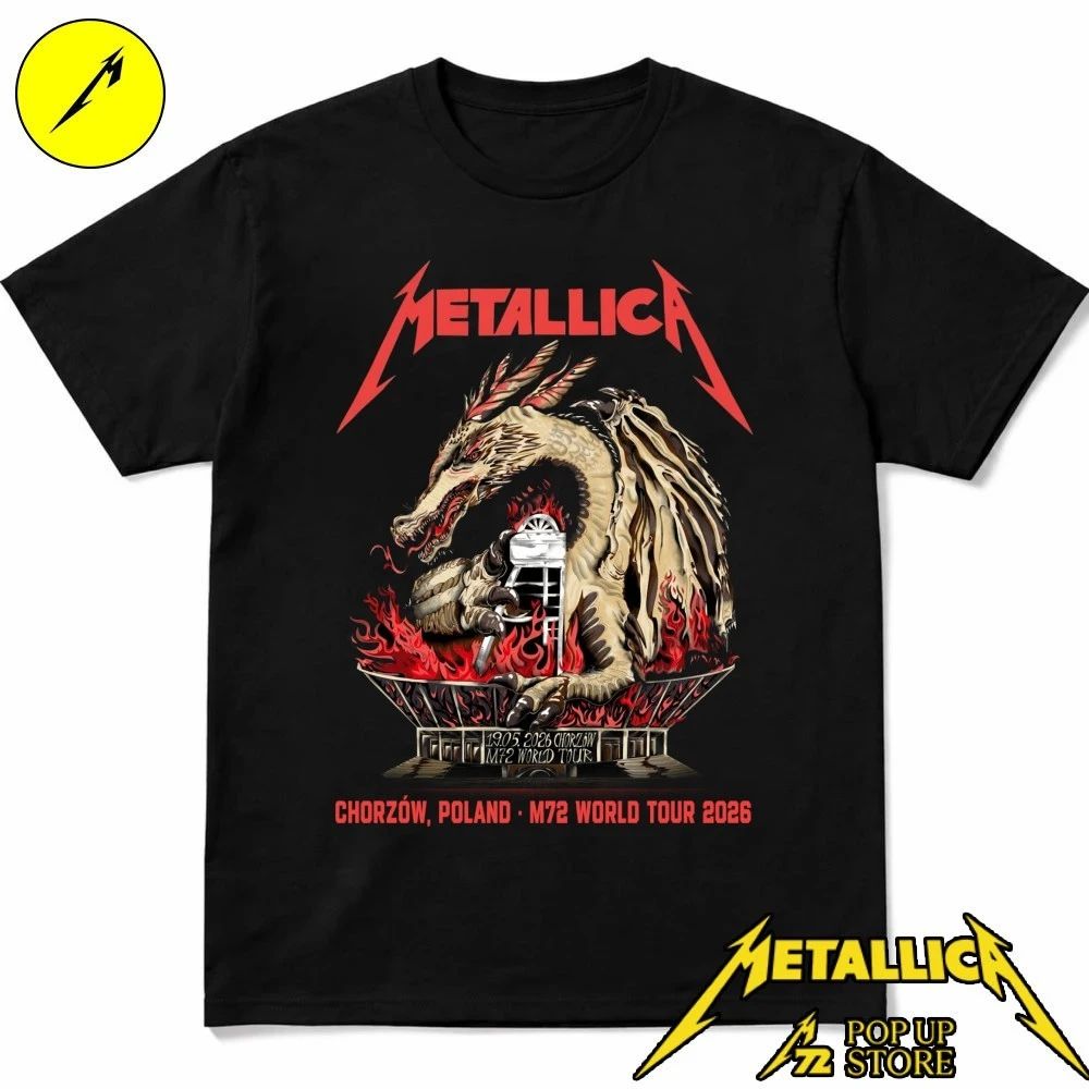 Metallica Chorzów Stadion Śląski, Poland May 9, 2026 Gojira and Knocked Loose By Karol Banach Shirt
