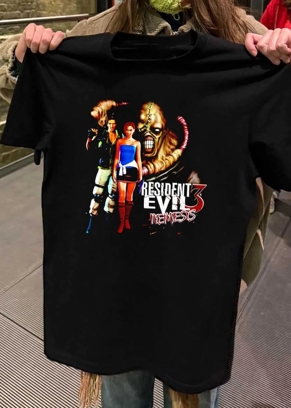 Resident Evil 3 Nemesis Jill Valentine and Carlos Oliveira game characters shirt