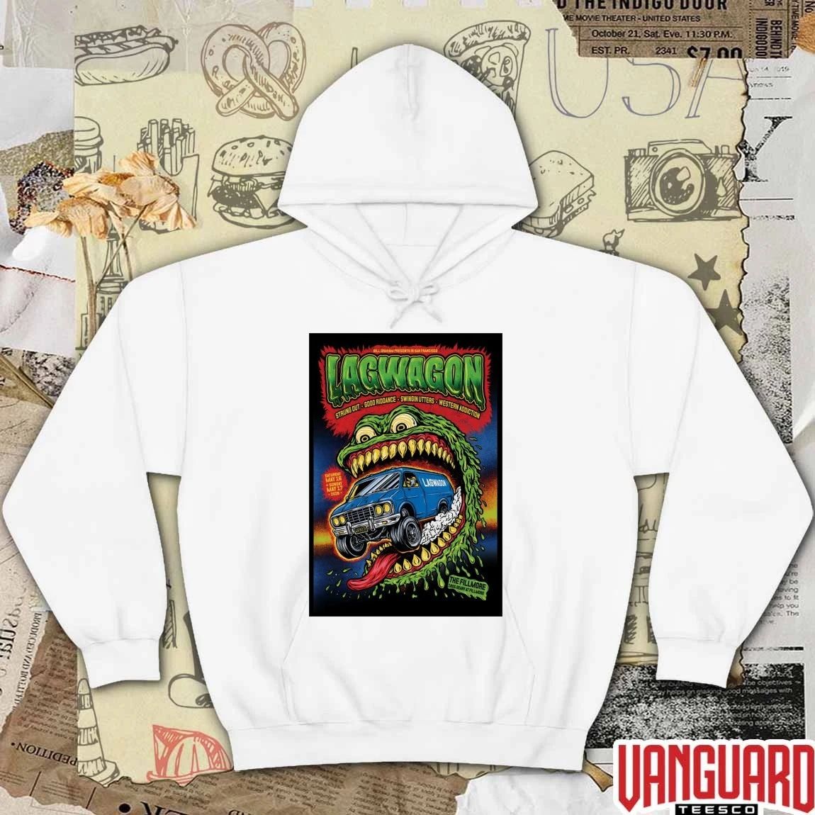 Lagwagon At The Fillmore SF On May 16-17 2026 Poster t-shirt