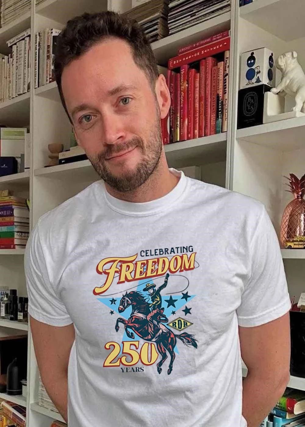 Celebrating Freedom 250 Years Cowboy RDR T-Shirt