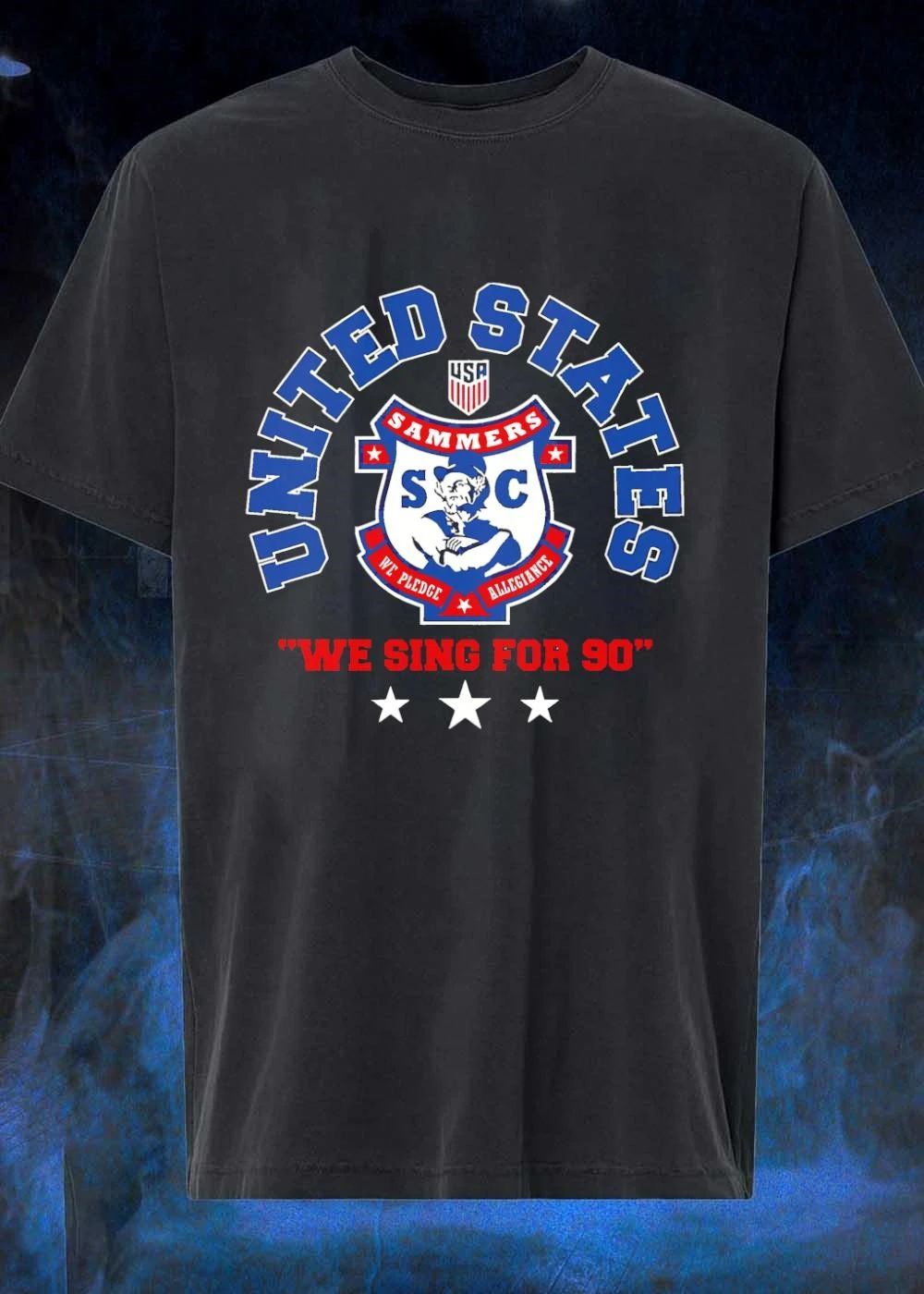 We Pledge Allegiance United States Sammers SC We Sing for 90 T-Shirt