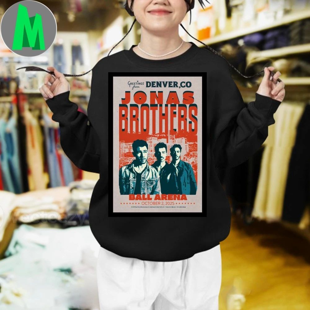 Jonas Brothers Denver CO Oct 2 2025 Ball Arena Poster Shirt