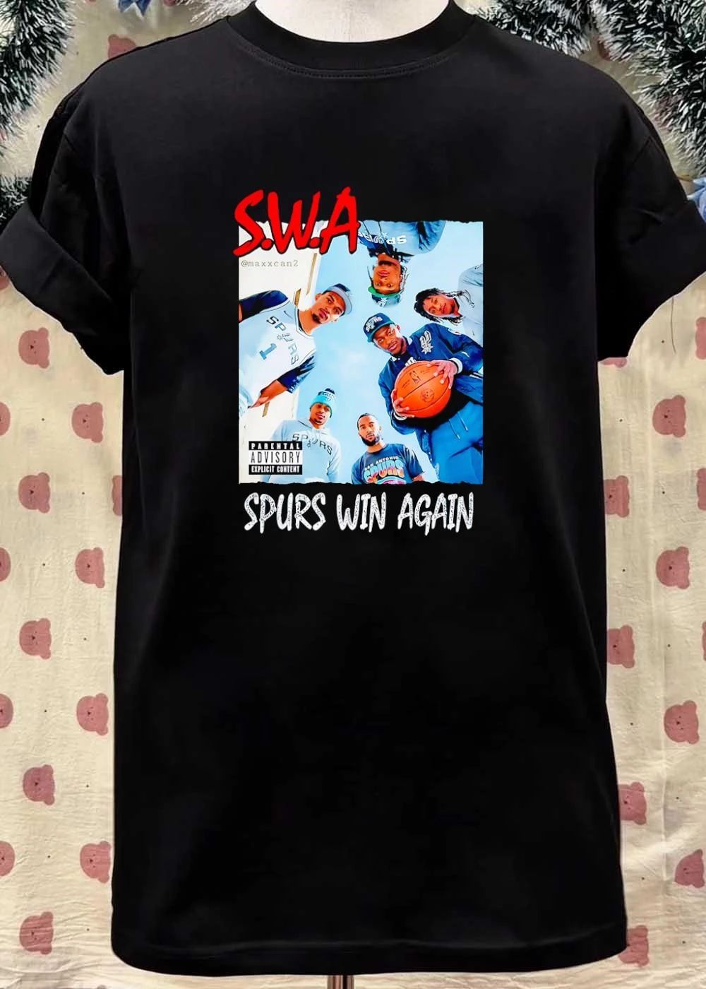 Maxxcan2 San Antonio Spurs Players SWA Spurs Win Again NBA T-Shirt