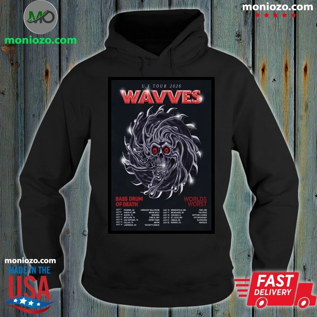 Wavves US Tour 2026 Poster T-Shirt