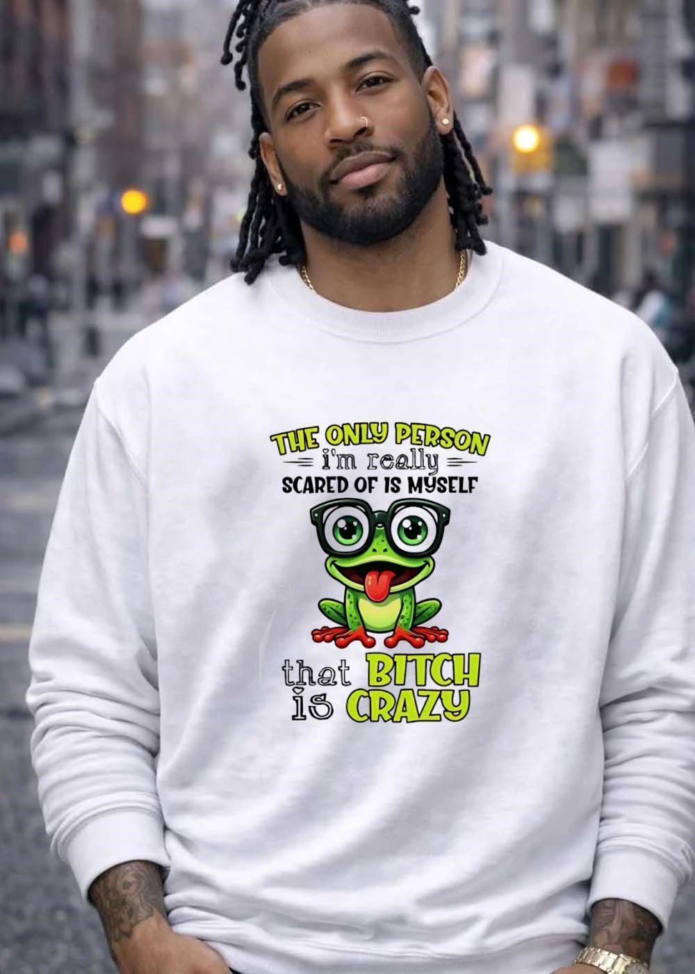The Only Person Im Really Scared of is Myself That Bitch is Crazy Frog T-Shirt