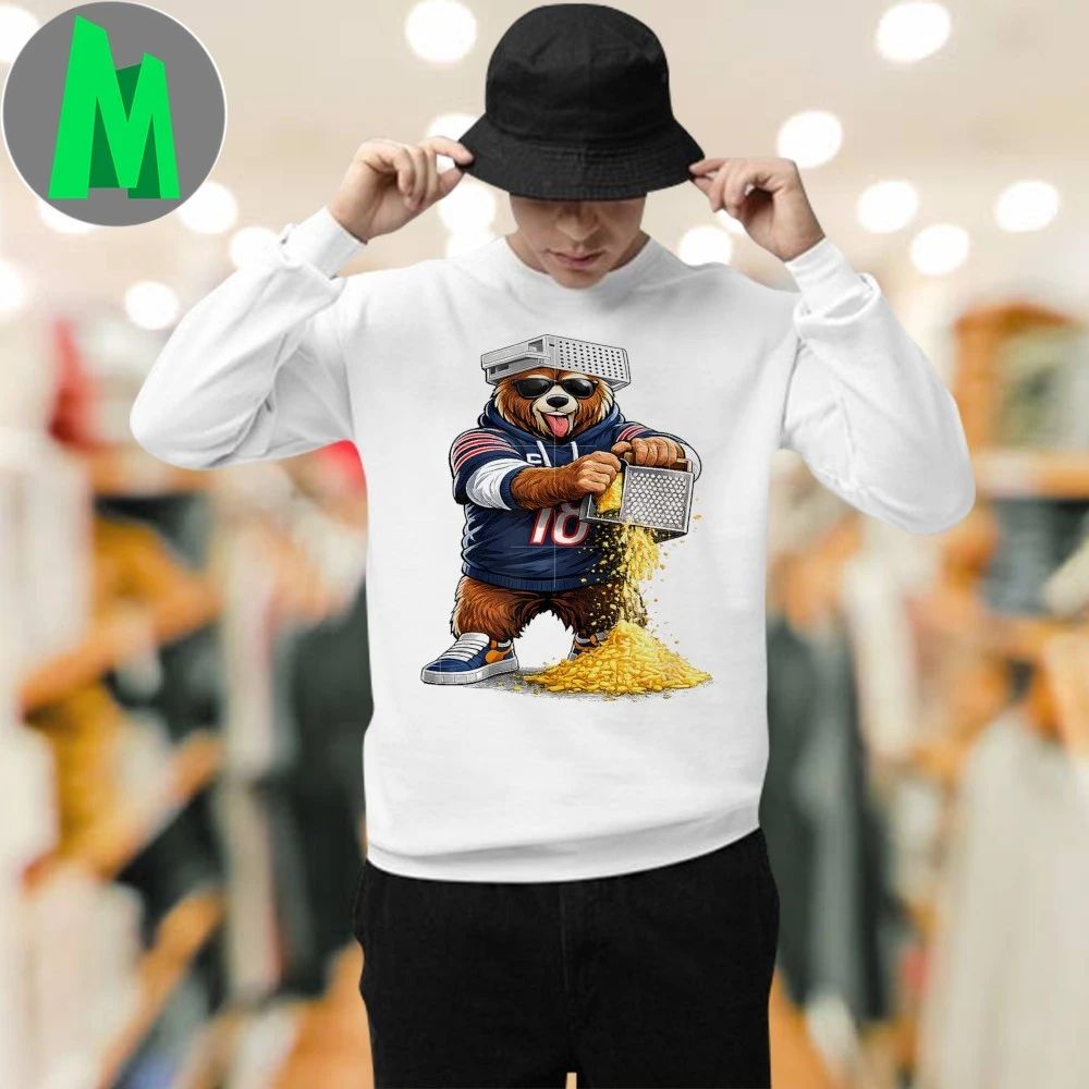 Original Bear with Cheese Grater Hat And Sunglasses Shirt