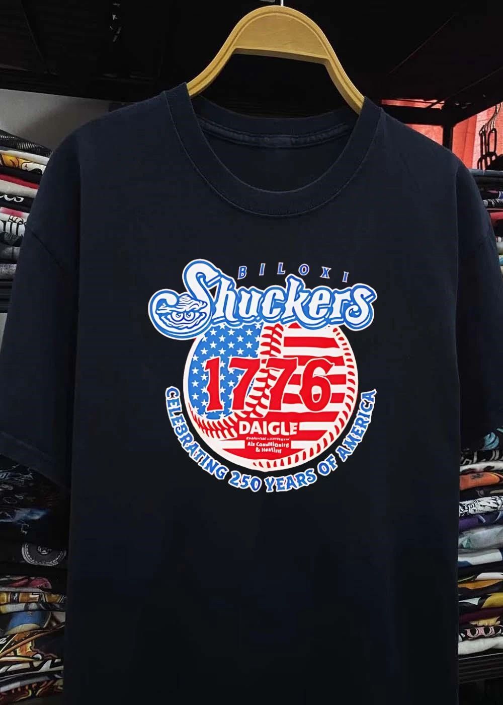 Daigle Air Conditioning & Heating Biloxi Shuckers 1776 Celebrating 250 Years of America Shirt