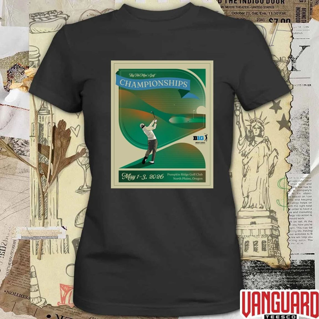 2026 Big Ten Men’s Golf Championships Pumpkin Ridge Golf Club in North Plains, Oregon t-shirt