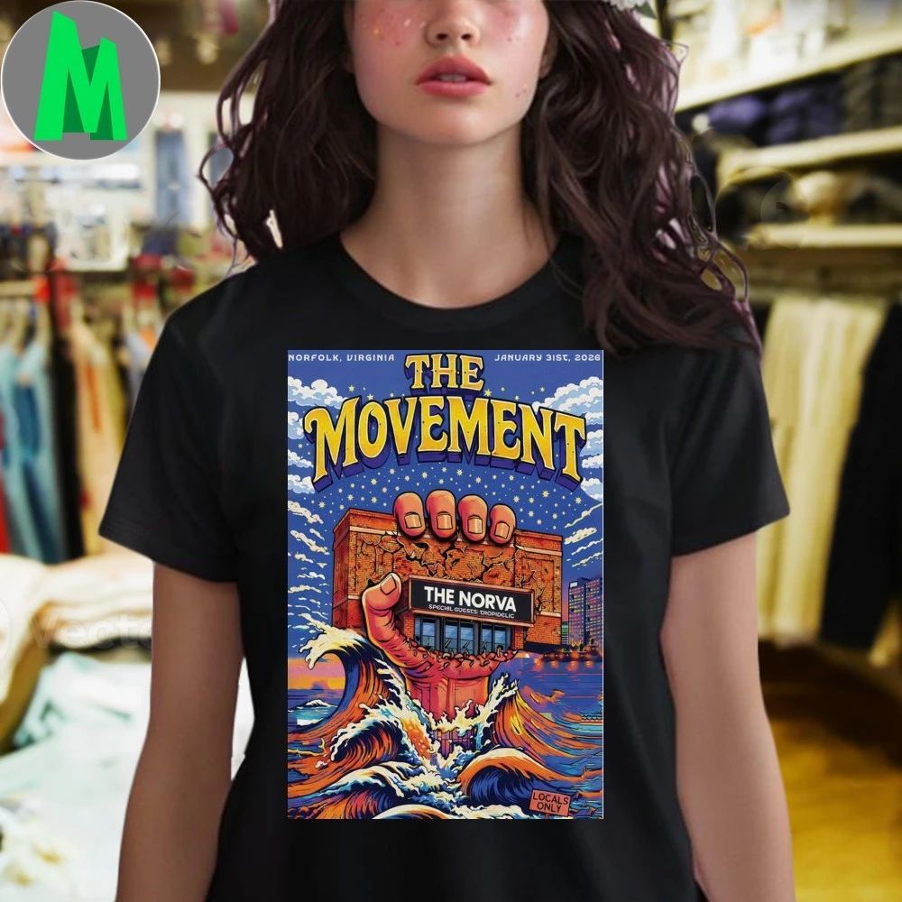 The Movement The Norva In Norfolk Va Jan 31 2026 Poster T-shirt