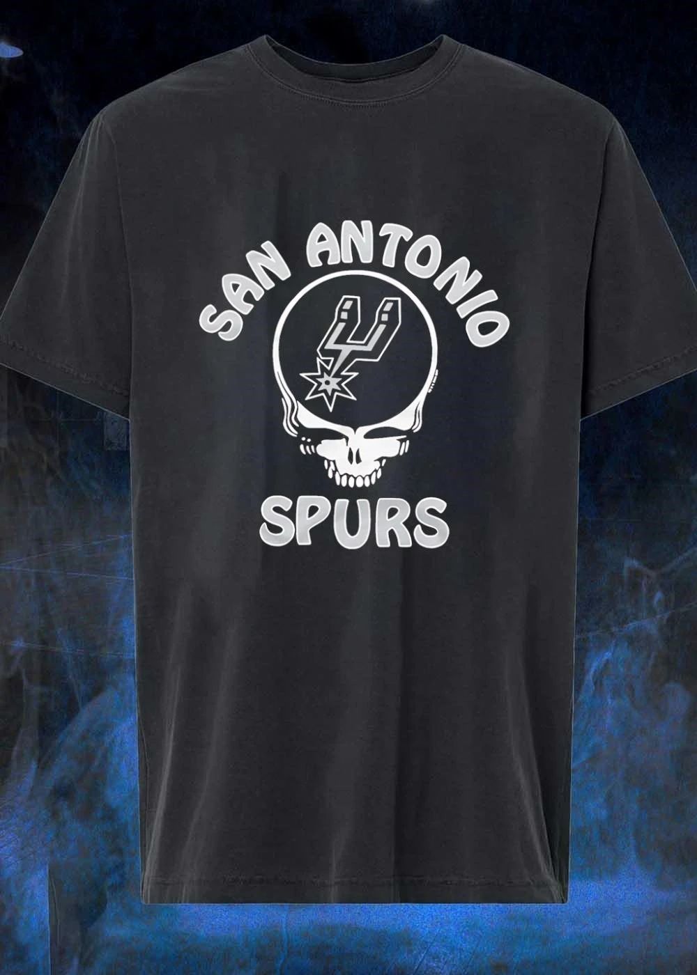 San Antonio Spurs Grateful Dead Steal Your Face Skull T-Shirt