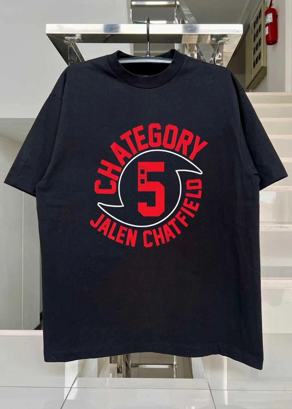 NHL Player Apparel, Jalen Chatfield Chategory 5 Carolina Hurricanes T-Shirt