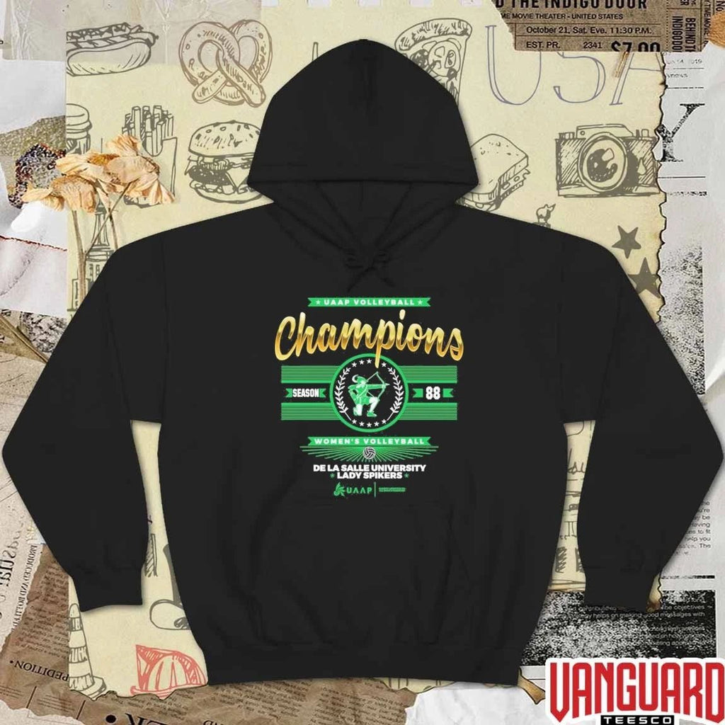 UAAP Women’s Volleyball Champions Season 88 De La Salle University Lady Spikers t-shirt