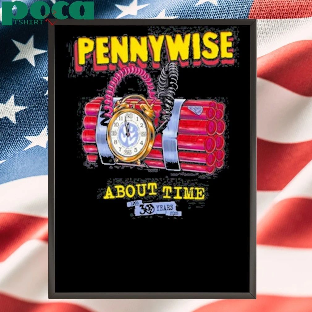 New Pennywise About Time 30yr Anniversary Shirt