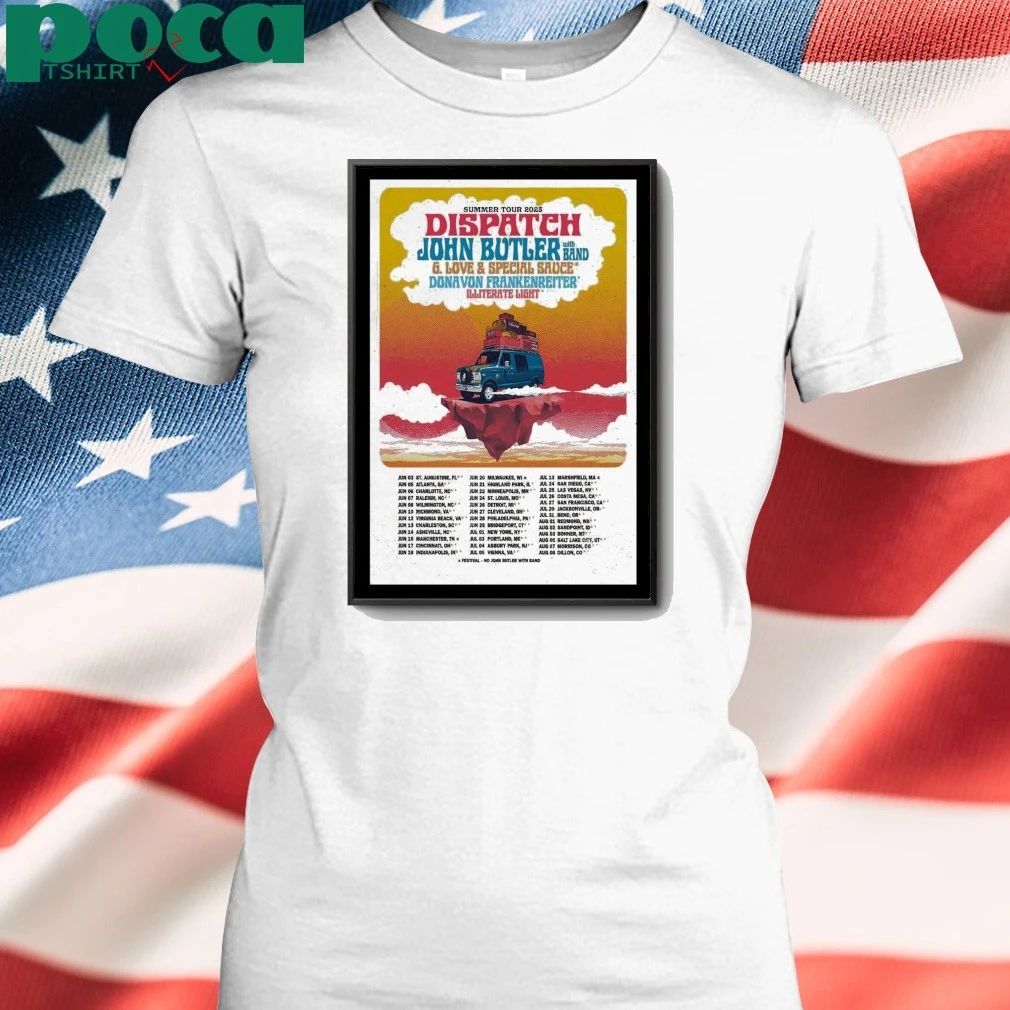 Summer Tour 2025 Dispatch & John Butler Poster shirt