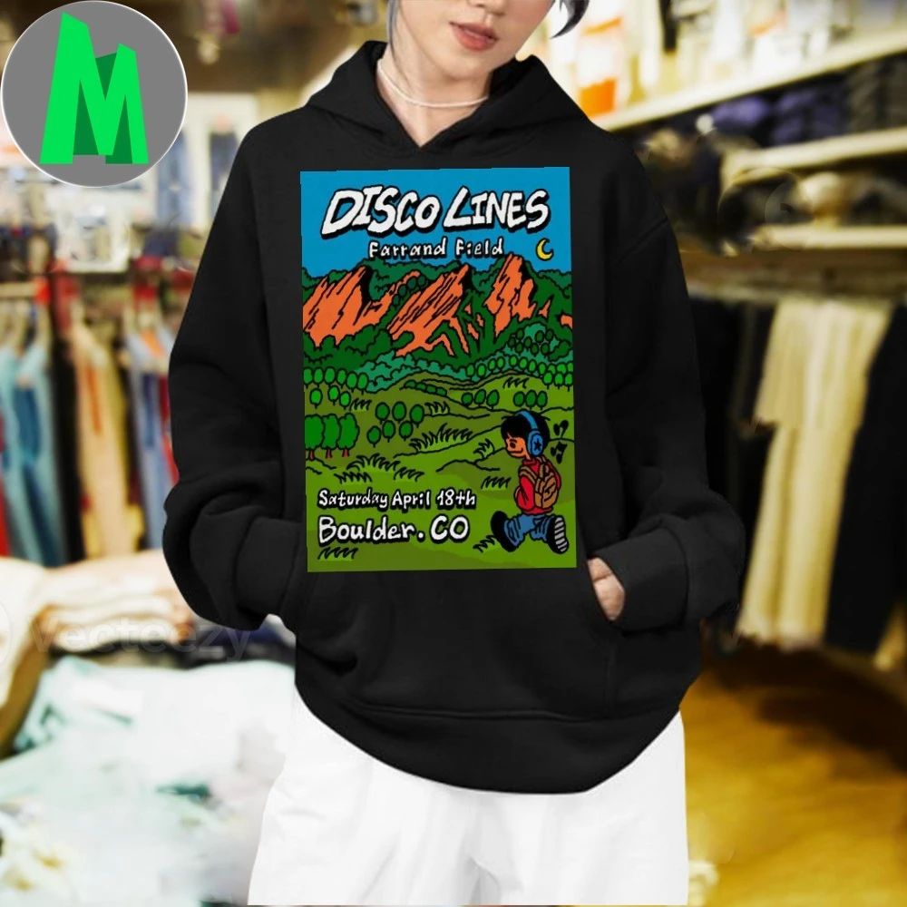 Original Disco Lines Boulder Co Apr 18 2026 Poster Shirt