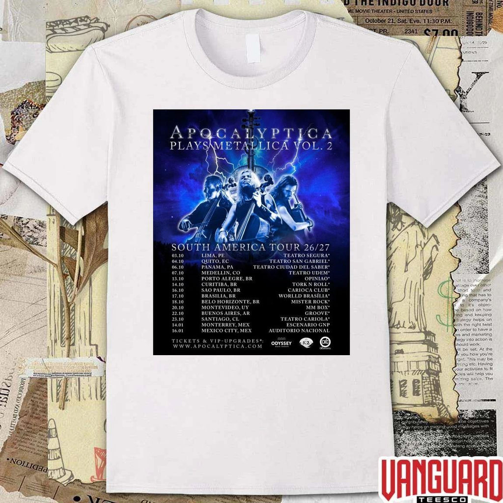 Apocalyptica Plays Metallica Vol. 2 South America Tour 2026-27 Poster t-shirt