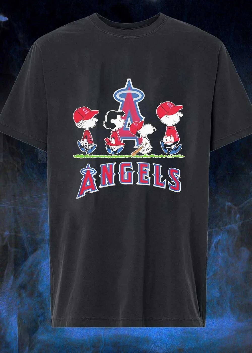 Peanuts Gang and Baseball Angels T-Shirt