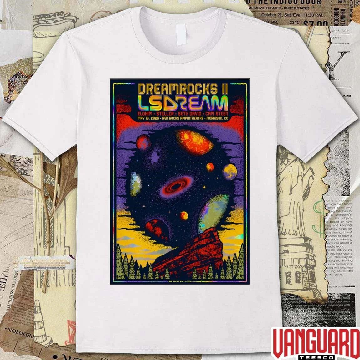 LSDREAM Pop-Up Shop Poster May 16 2026 Red Rocks Amphitheatre In Morrison CO t-shirt