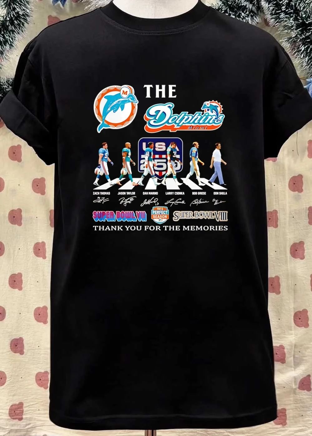 Zach Thomas Jason Taylor Dan Marino Larry Csonka Bob Griese Don Shula Miami Dolphins Shirt