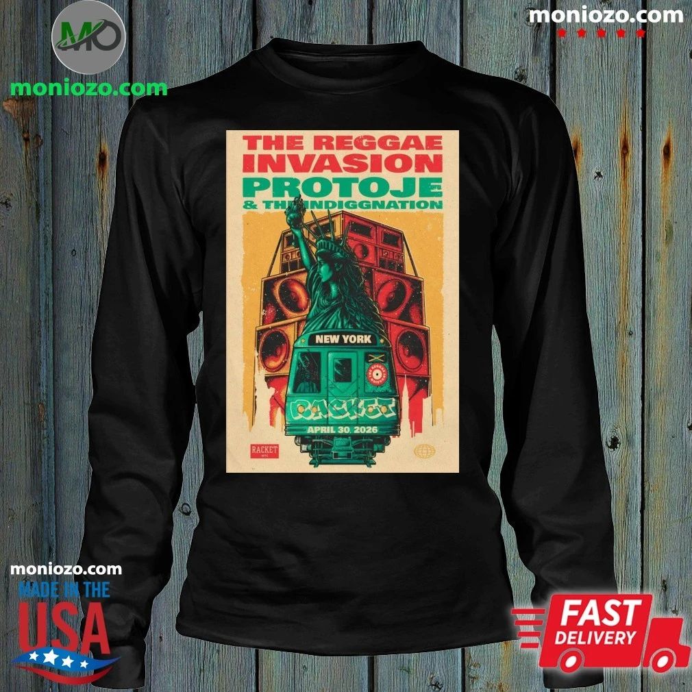 Original Protoje NYC April 30 2026 Tour Poster Shirt
