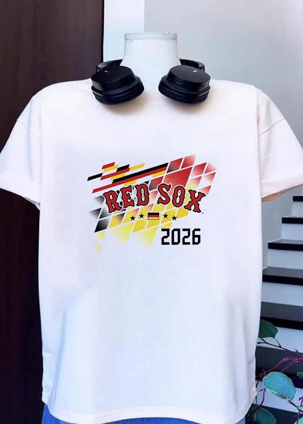 Red Sox Germany 2026 Fan Apparel Red Sox Shirt