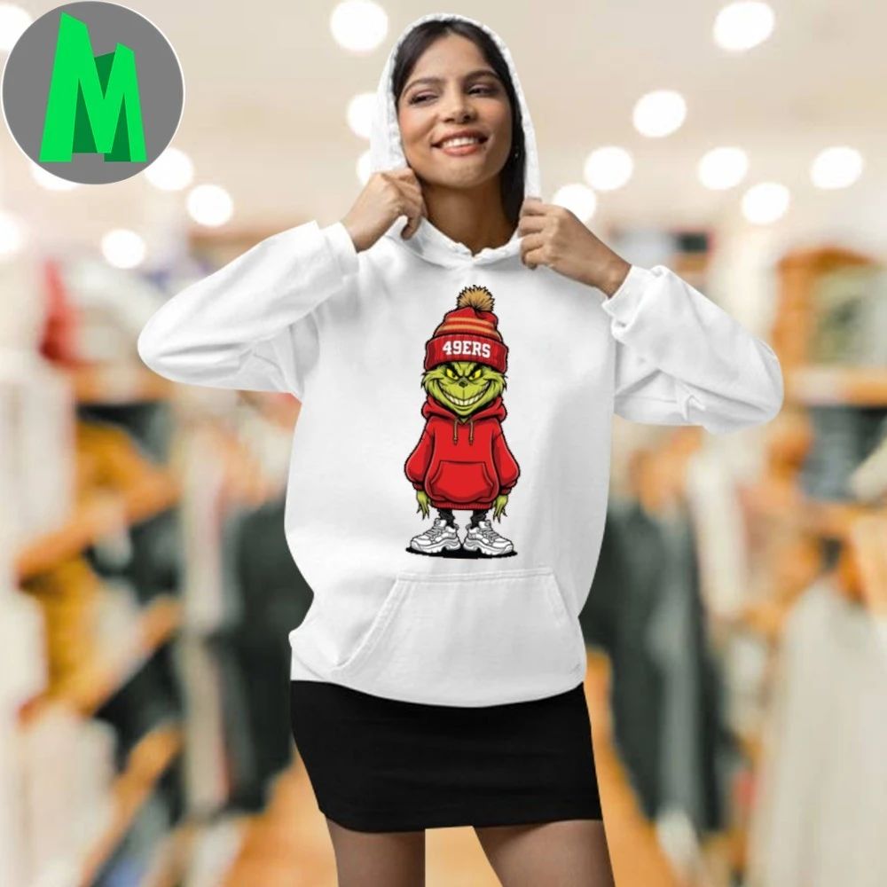 Original Grinch Support 49ers football T-Shirt