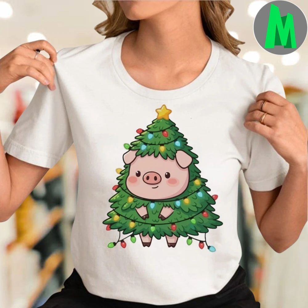 Christmas Tree Pig Shirt