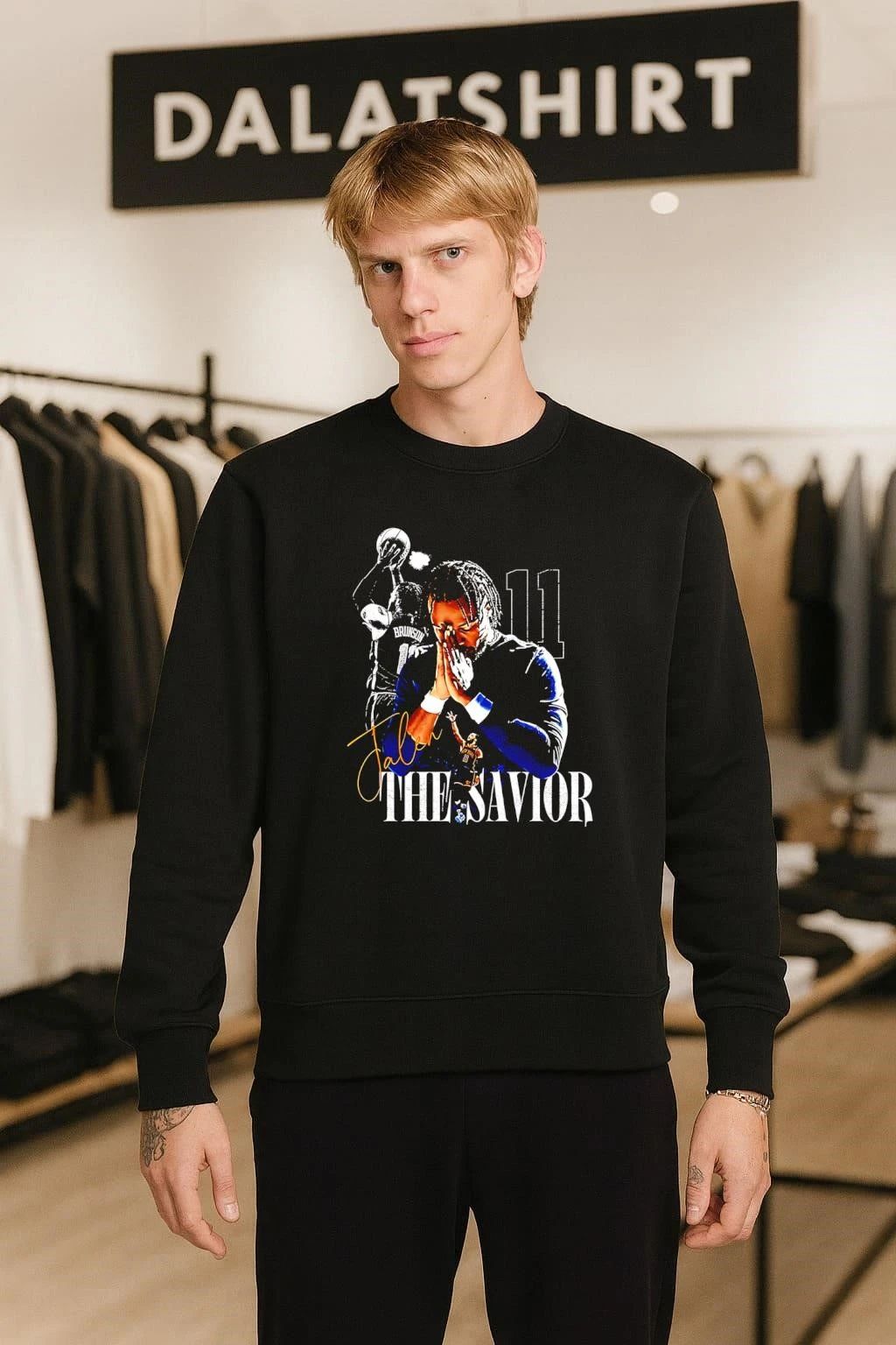 Jalen Brunson The Savior Number 11 New York Basketball shirt