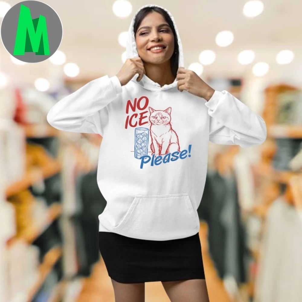 Original No Ice Please! Funny Anti-Ice Cat Shirt