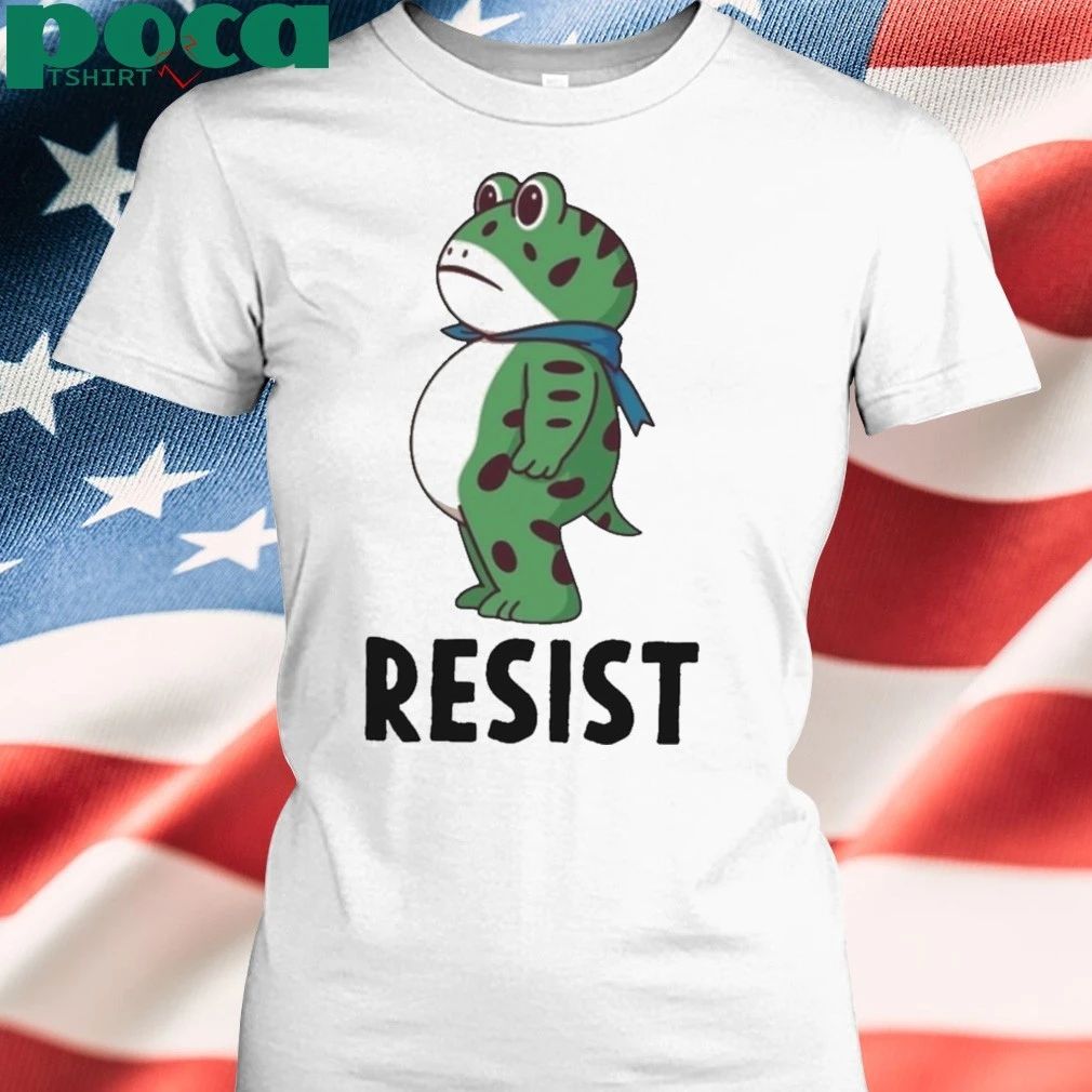 Resist Portland Frog T-Shirt Cartoon T-shirt