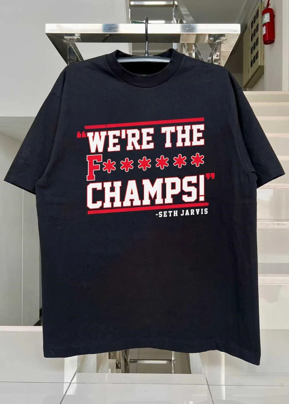 Seth Jarvis Quote We Are The F Champs Carolina Hurricanes shirt