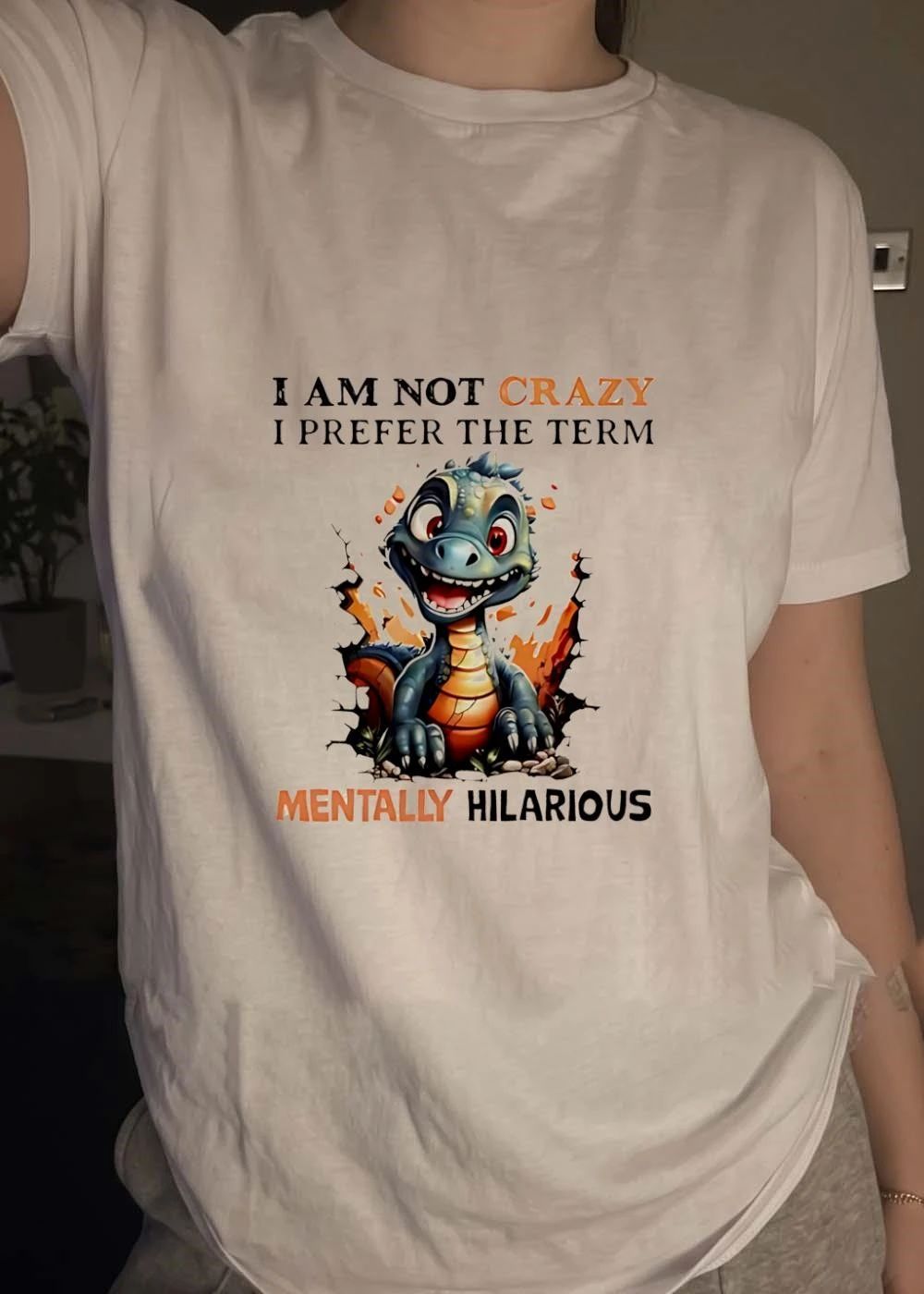 Dragon I am not crazy I prefer the term mentally hilarious shirt