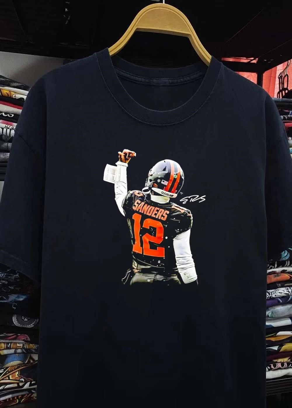 SRS Sanders 12 Cleveland Football Celebrating Shirt