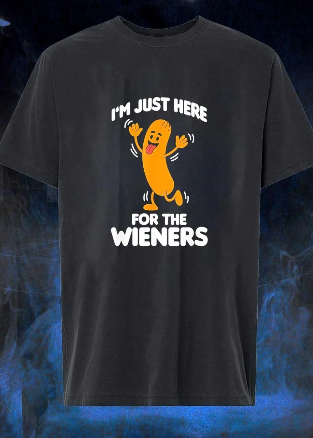 Dancing hot dog sausage food party I’m just here for the wieners shirt