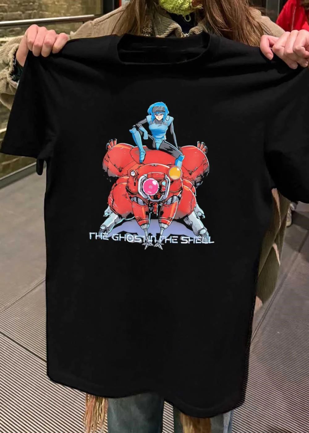2020 Shirow Masamune Kodansha The Ghost in the Shell Major Motoko Kusanagi on Tachikoma T-Shirt