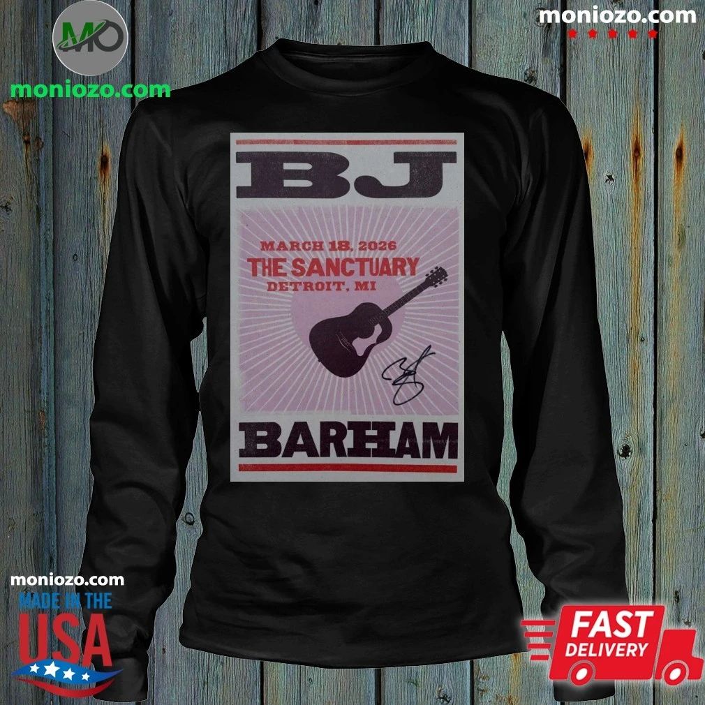 Original BJ Barham March 18 2026 Detroit, MI Poster Shirt