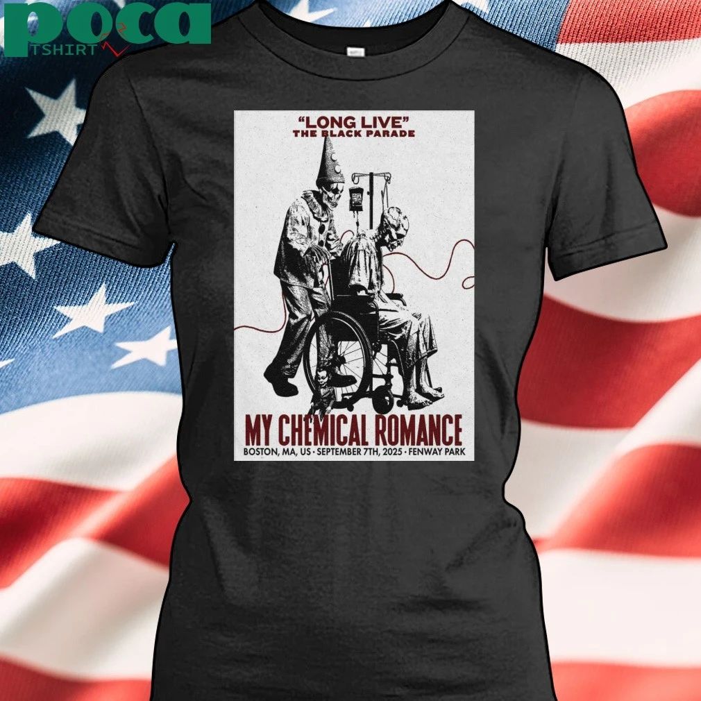 My Chemical Romance in Boston 9 7 25 Poster T-shirt