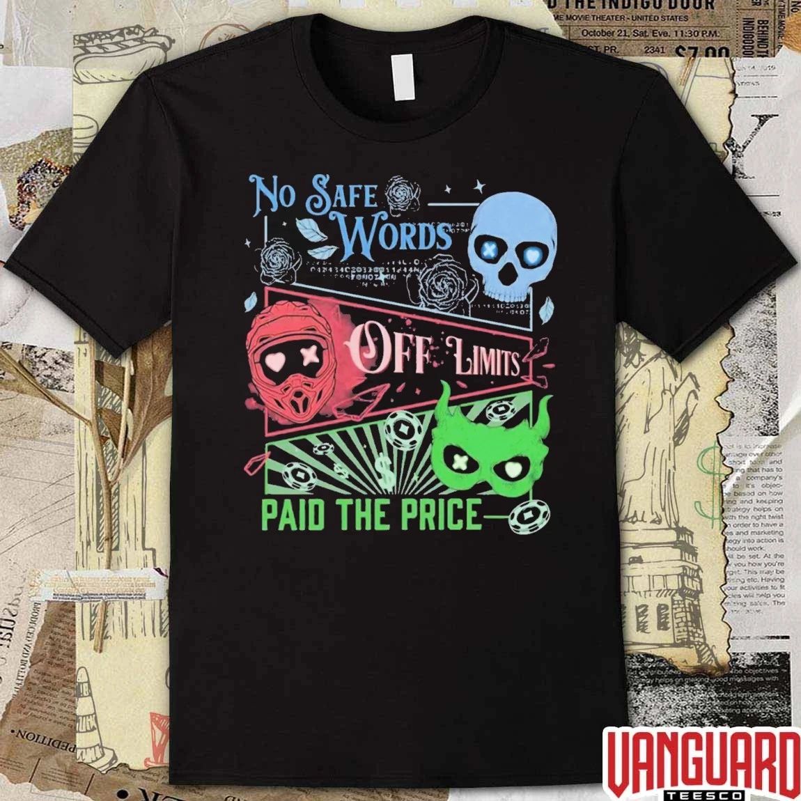 Masked Men No Safe Words Paid The Price NHL Hockey Goalie 2026 t-shirt