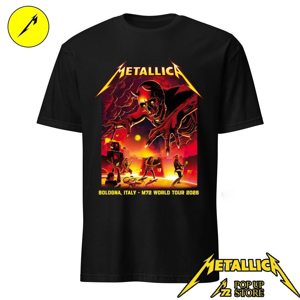 Maglietta Metallica Bologna 3 Giugno 2026 – Art By Nino Cammarata T-Shirt