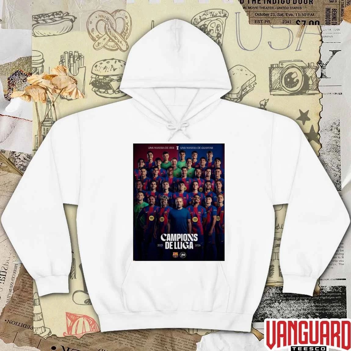 Fc Barcelona 29th La Liga Title 2025-2026 Season Poster t-shirt