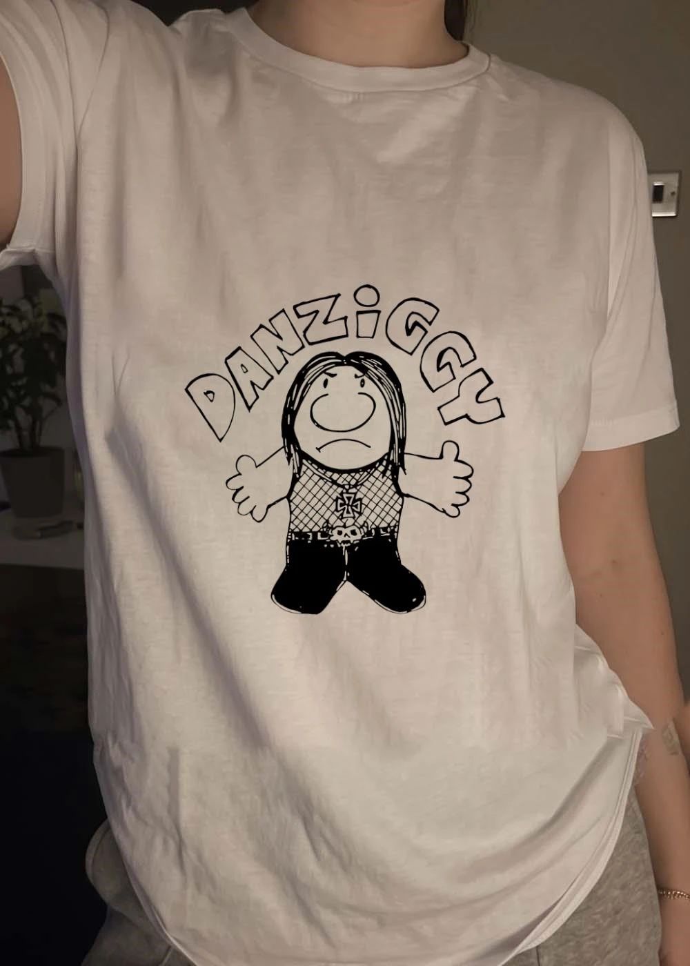 Danziggy Glenn Danzig band heavy metal music gothic rock Ziggy comic strip Danziggy shirt