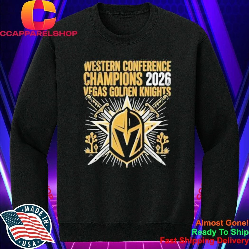 Vegas Golden Knights 2026 Western Conference Champions Shirt