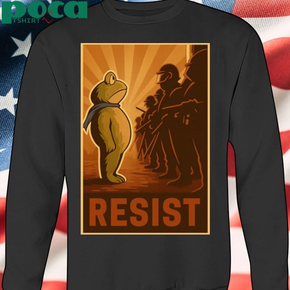 Portland Frog Against Resist 2025 Poster T-shirt