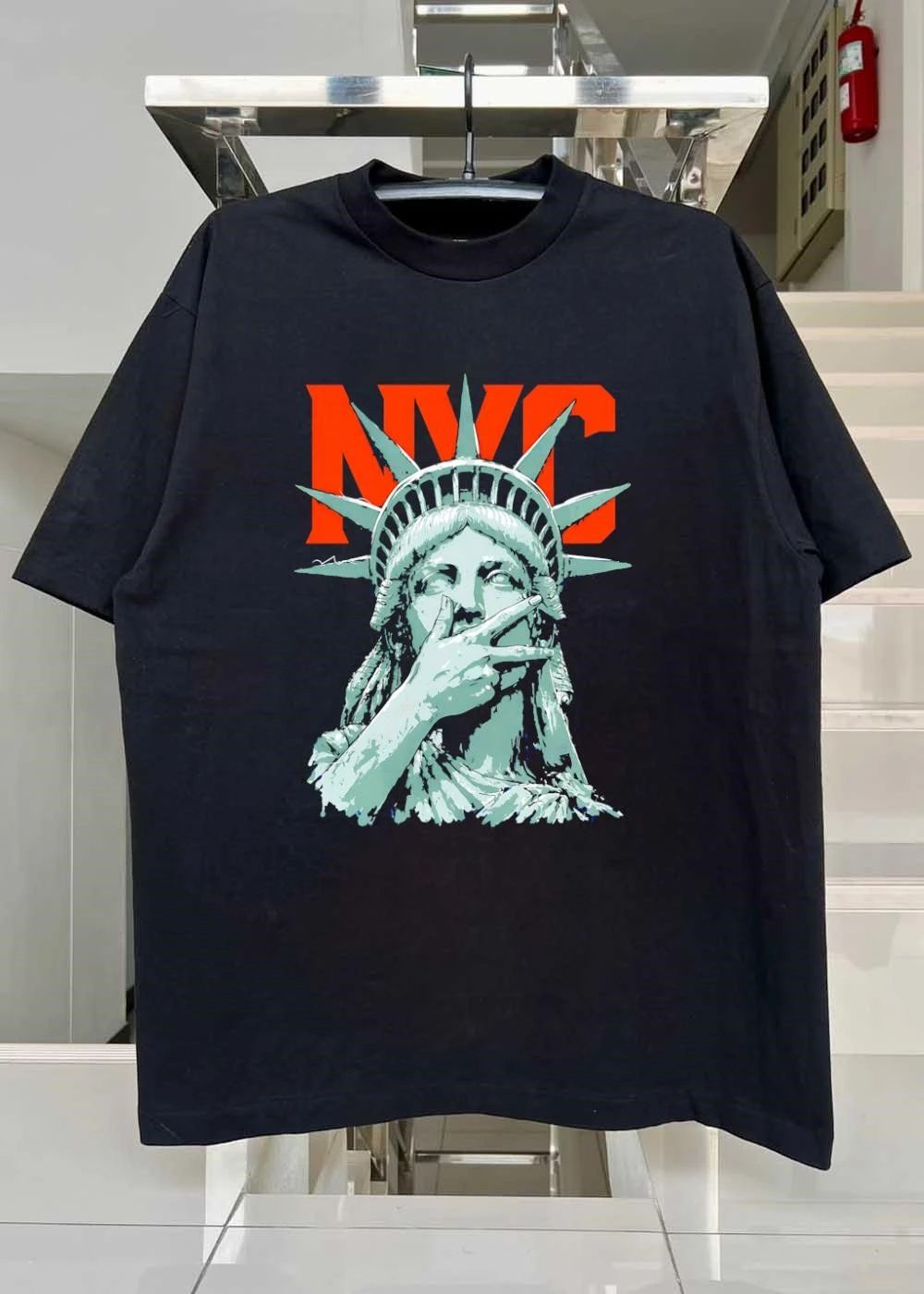 New York City Statue of Liberty Silence Gesture NYC T-Shirt