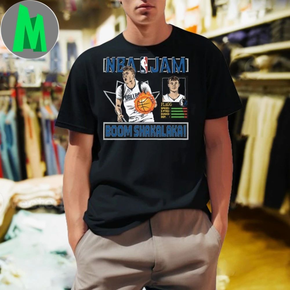 Dallas Mavericks Cooper Flagg #32 NBA Jam Shirt