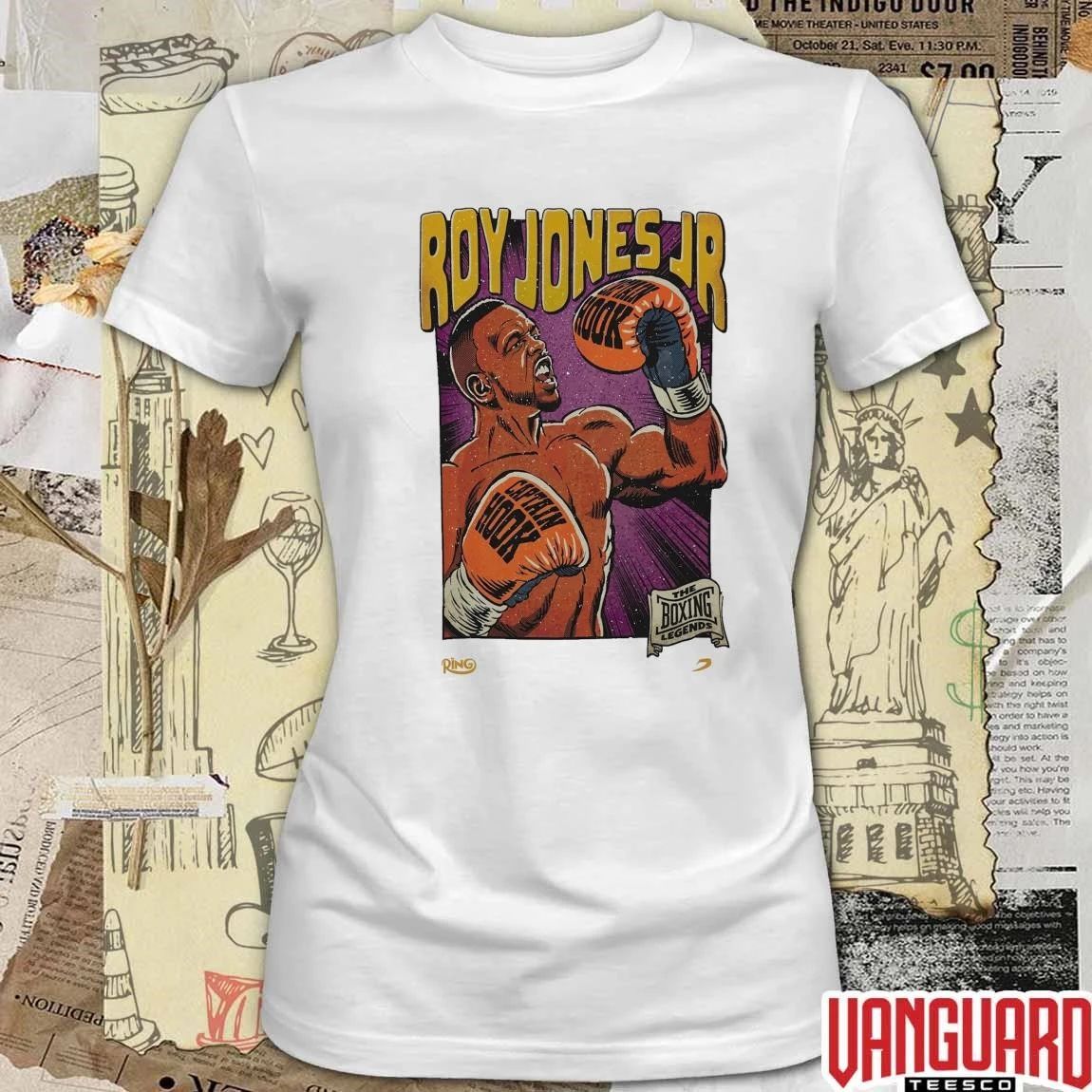 2026 Roy Jones Jr. Ring Captain Hook The Boxing Legends Magazine x BOXRAW t-shirt