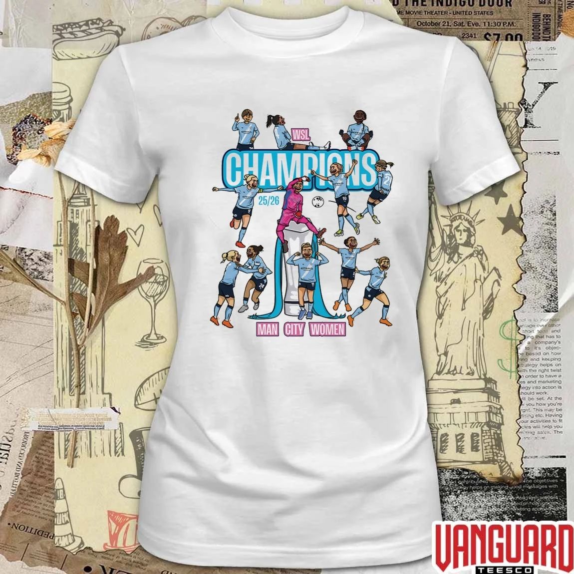 Manchester City WSL Winners 2025 2026 Can City Women Football Championship t-shirt