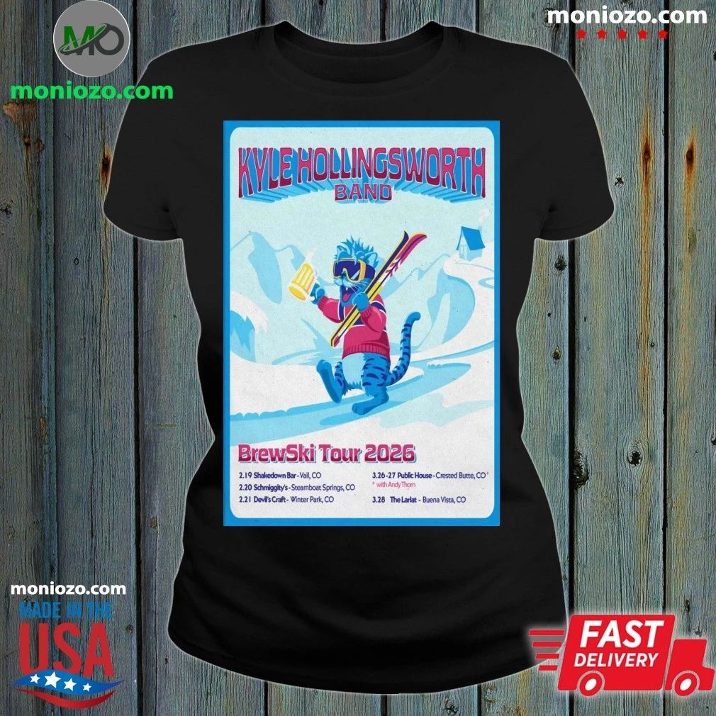 Kyle HollingsWorth Band Brewski 2026 Tour Poster Shirt